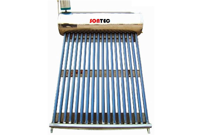 Kit Panou solar apa calda SONTEC 150 litri nepresurizat, INOX - cu vas flotor