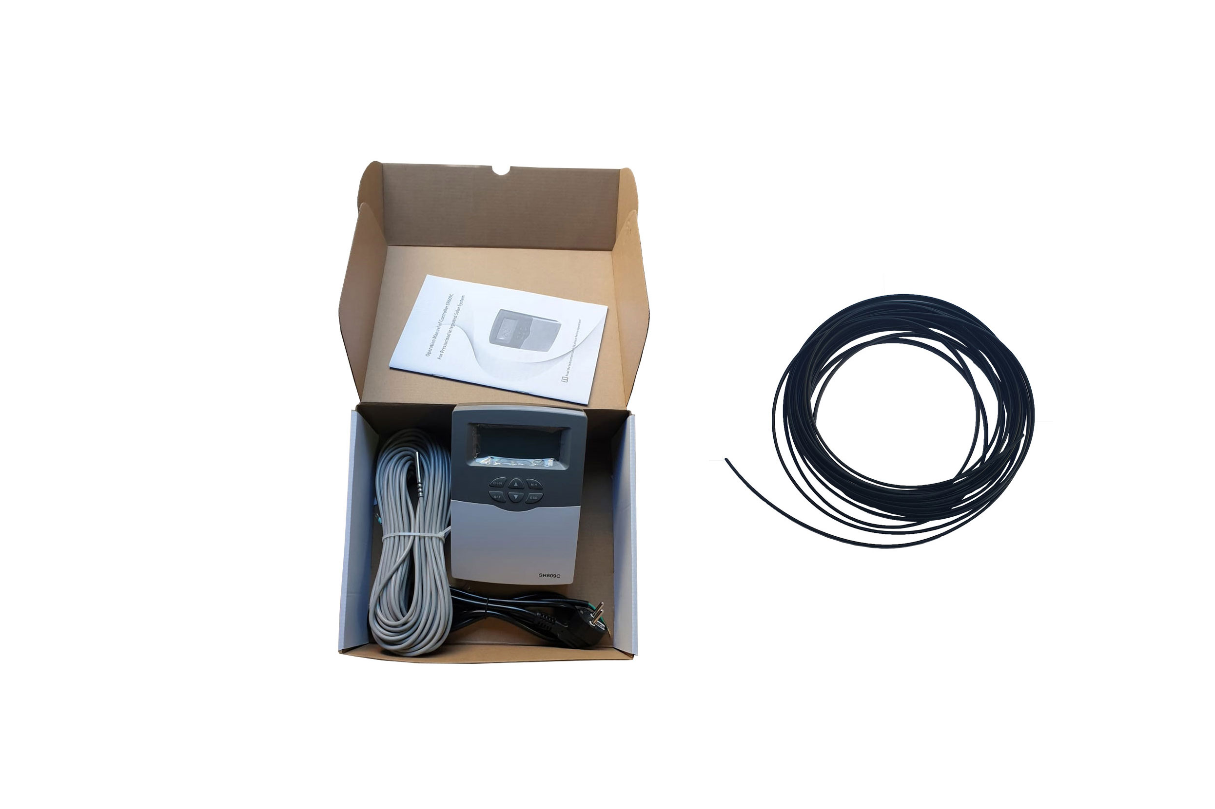 Pachet: Controller solar SR609C + 20m panglica degivrare pentru panouri solare presurizate