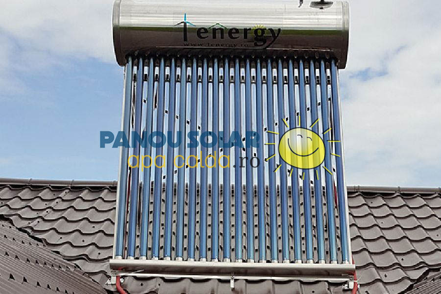 Kit Panou solar apa calda INOX nepresurizat 1ENERGY 200 litri - cu automatizare