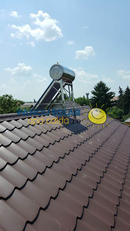 Montaj panou solar apa calda 100 litri presurizat, Balotesti