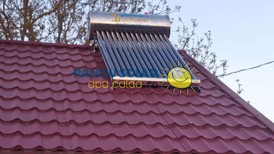 Montaj panou solar apa calda 150 litri nepresurizat, Buzau