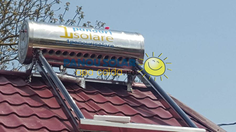 Montaj panou solar apa calda 150 litri nepresurizat, Buzau