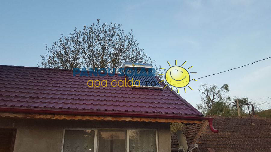 Montaj panou solar apa calda 150 litri nepresurizat, Buzau