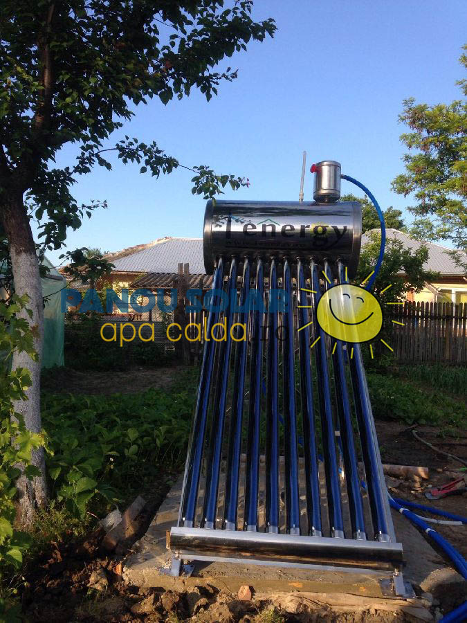 Montaj panou solar apa calda 100 litri nepresurizat