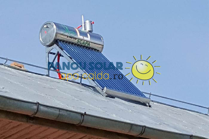 Montaj panou solar nepresurizat 150 litri, la scoala primara din comuna pietrosani, jud Teleorman