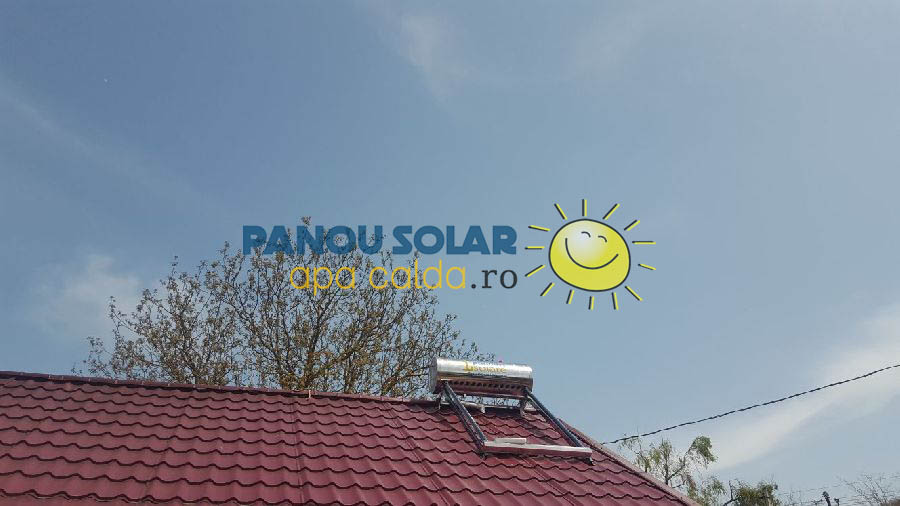 Montaj panou solar apa calda 150 litri nepresurizat, Buzau