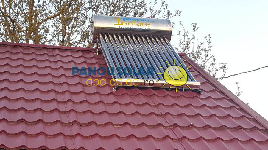 Montaj panou solar apa calda 150 litri nepresurizat, Buzau
