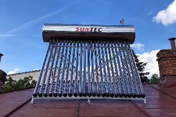 Kit Panou Solar Presurizat Apa Calda, Inox, 200 litri, SONTEC, 20 tuburi heat-pipe