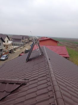 Montaj panou solar apa calda  nepresurizat 150 litri
