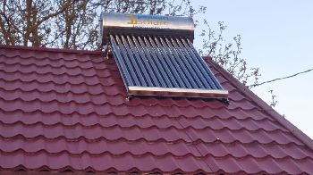 Montaj panou solar apa calda 150 litri nepresurizat, Buzau