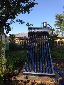 Montaj panou solar apa calda 100 litri nepresurizat